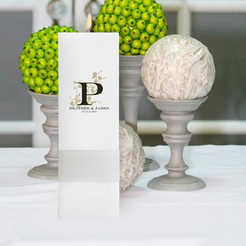 Personalized Nature¿s Bliss Unity Candle ¿ Square Pillar