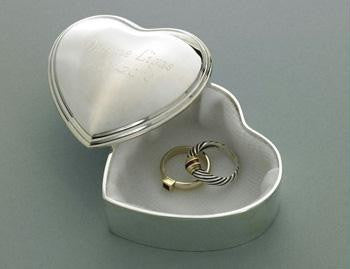 Personalized Heart Trinket Box