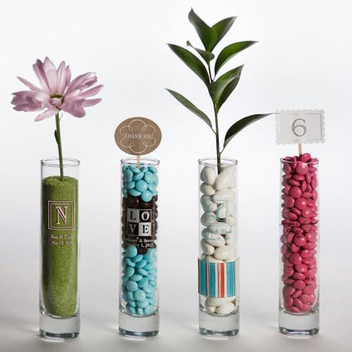 Destination Bud Vase Wedding Favor