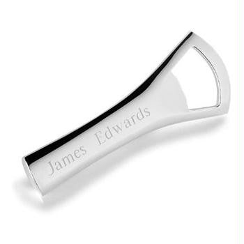 Personalized Silver Plated Bottle Opener