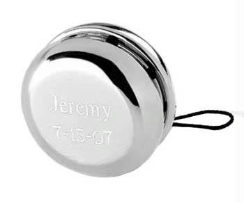 Personalized Silver Yo Yo