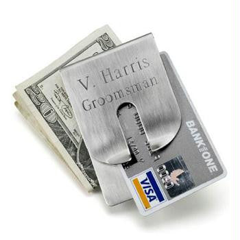 Personalized Harrison Clever Money Clip and Wallet