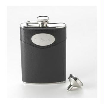 Personalized 8 oz. Leather Flask