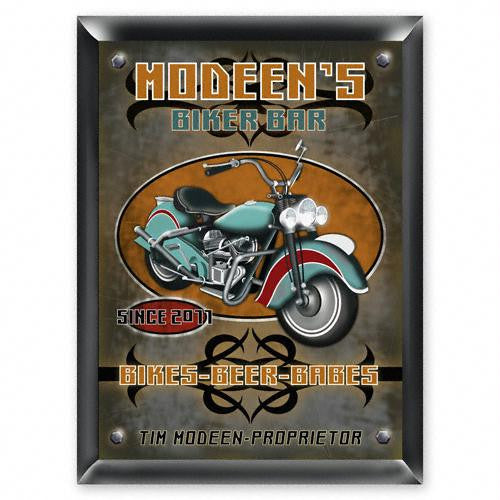 Personalized Biker Bar Sign