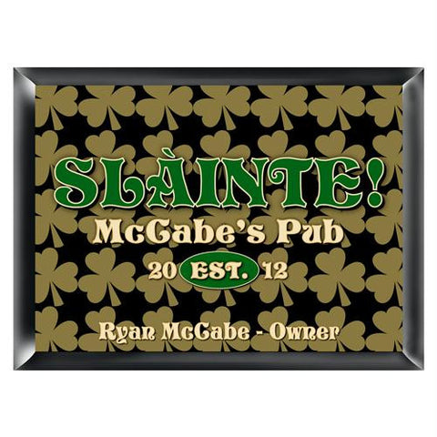 Personalized Field of Clover Pub Sign