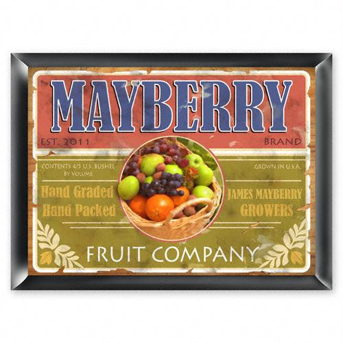 Personalized Fruit Company Sign