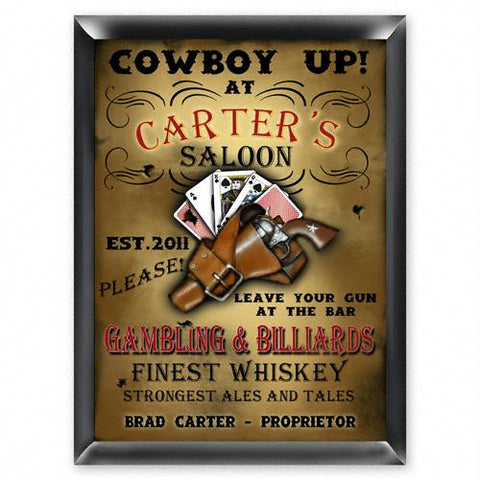 Personalized Saloon Pub Sign