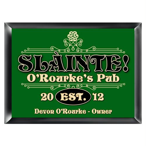 Personalized Slainte Classic Pub Sign