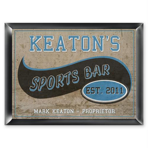 Personalized Sports Bar Pub Sign