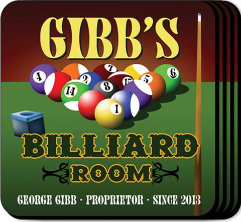 Billiards Coaster Set