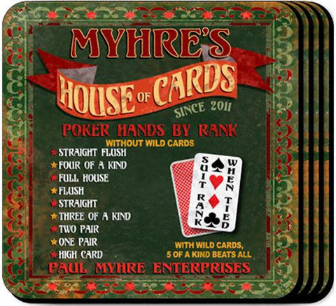 House of Cards Coaster Set