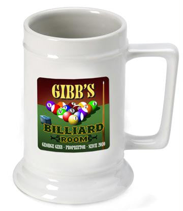 Billiards Beer Stein