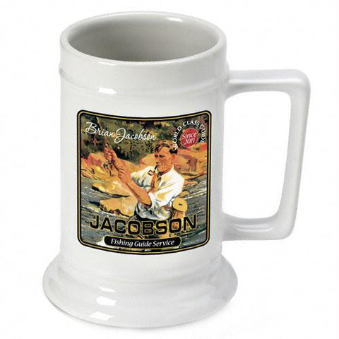 Fishing Guide Beer Stein