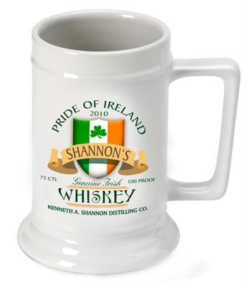 Irish Whiskey Beer Stein