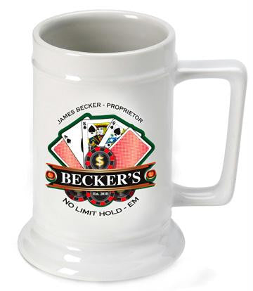 Poker Beer Stein