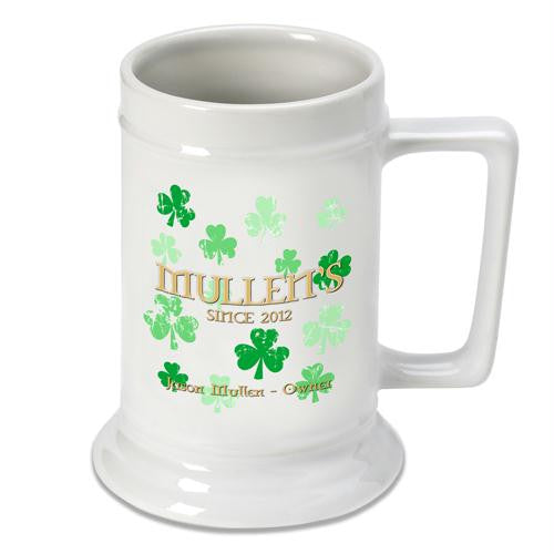 Raining Clovers Beer Stein