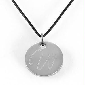 Personalized Round Pendant Necklace