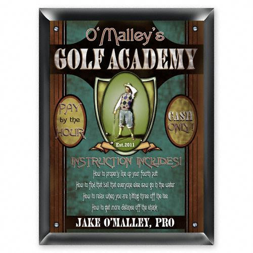 Personalized Golf Academy Sign