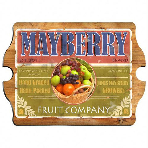 Vintage Personalized Fruit Company Sign