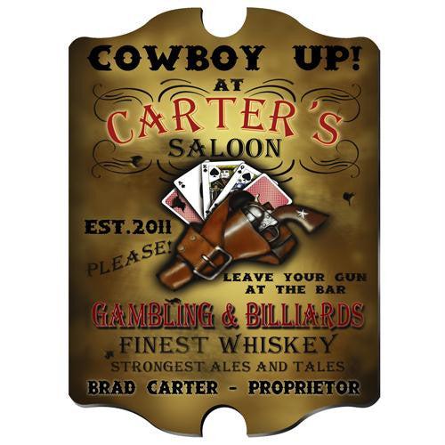 Vintage Personalized Saloon Pub Sign