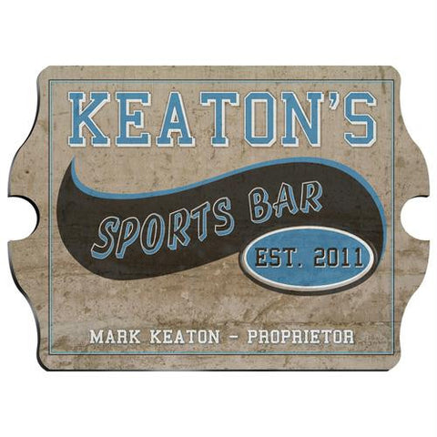 Vintage Personalized Sports Bar Pub Sign