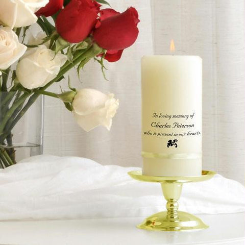 Personalized Wedding Memorial Candle Set