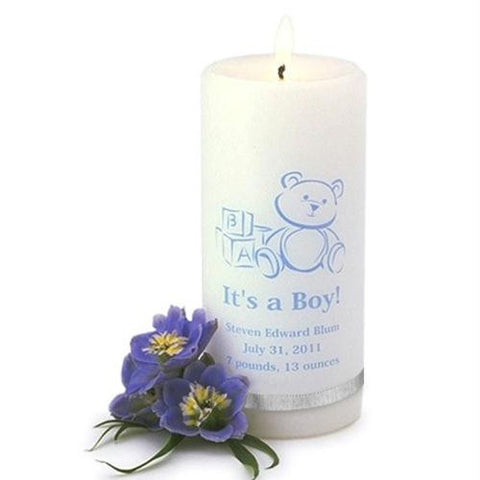 Personalized It's A Boy Candle