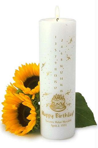 Personalized Birthday Countdown Candle