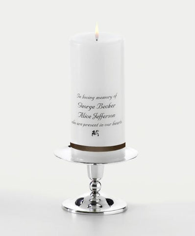 Personalized Wedding Memorial Candle Only