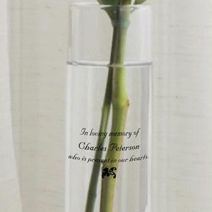 Personalized  Wedding Memorial Bud Vase
