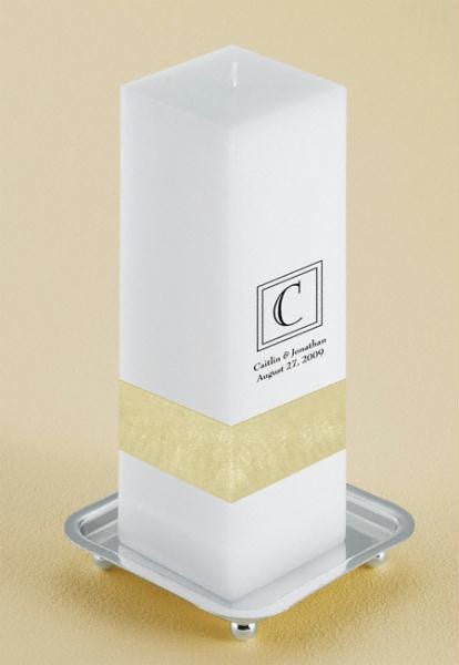 Z23 Classic Monogram Empire Unity Candle