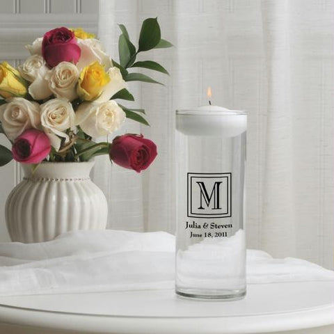 X22 Elegant Monogram Floating Unity Candle