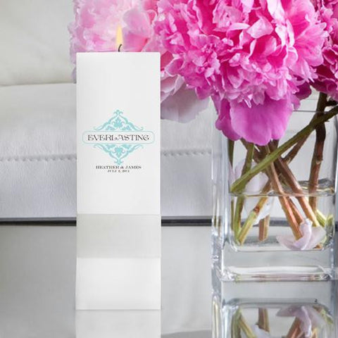 Personalized Everlasting Unity Candle - Square Pillar