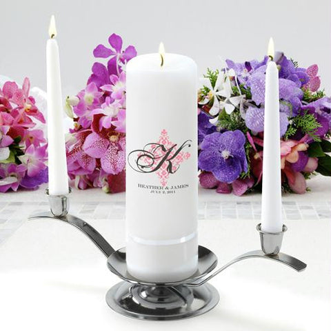 Personalized Perfect Panache Unity Candle Set - Round Pillar