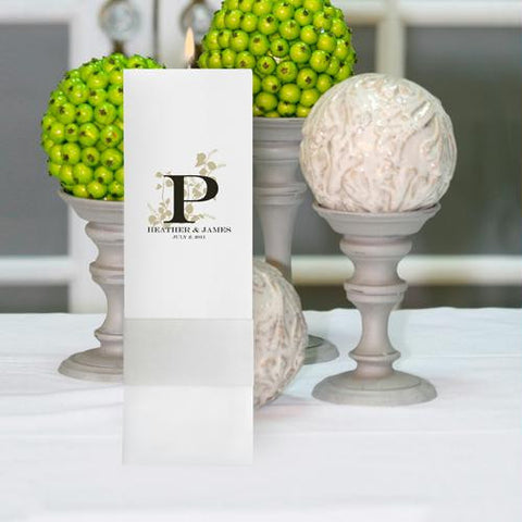 Personalized Nature¿s Bliss Unity Candle ¿ Square Pillar