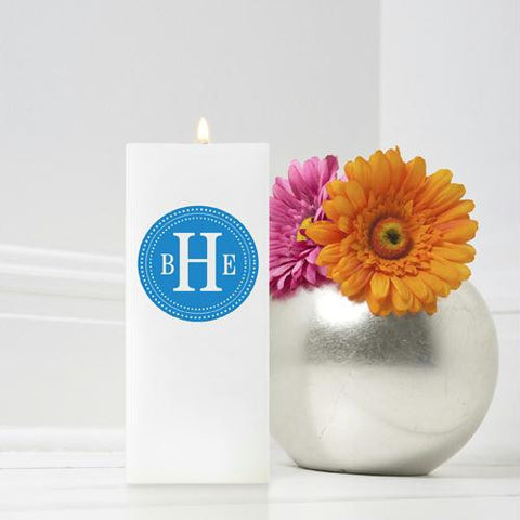 Personalized Chic Circles Friendship Candles