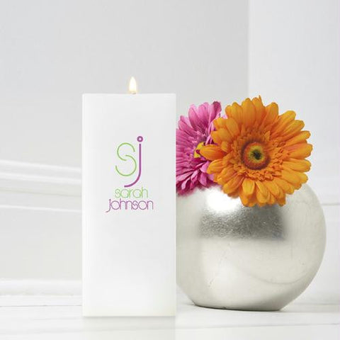 Personalized Square Contemporary Class Friendship Candle