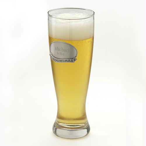 Grand Pilsner with Groomsman Pewter Medallion