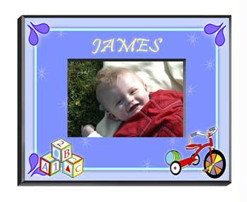 Personalized Boy's Blocks Picture Frame