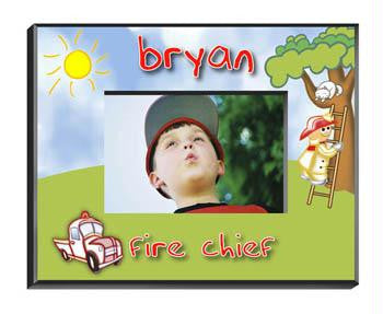 Personalized Fireman Picture Frame