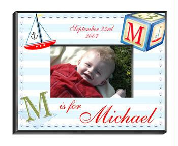 Personalized Sailor Boy Picture Frame