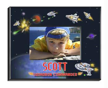 Personalized Boy's Space Picture Frame