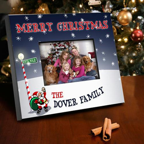 Personalized Santa Christmas Picture Frame