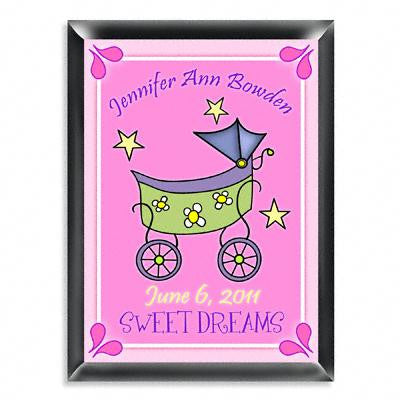 Personalized Girl's Carriage Room Sign