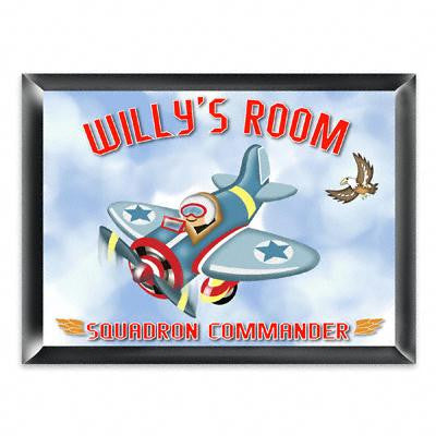 Personalized Child's "Fly-boy" Room Sign