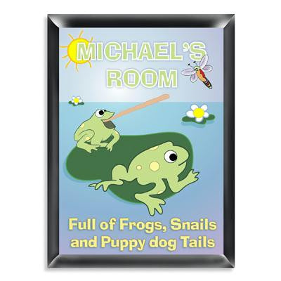 Personalized "Froggin" Room Sign for Boys