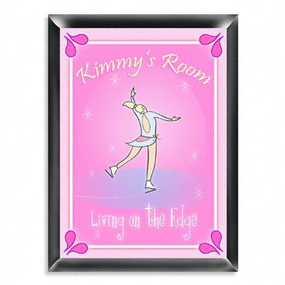 Personalized Ice Skater Room Sign