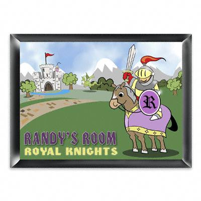 Personalized Knight Room Sign for Boys