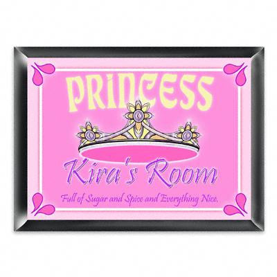 Personalized Princess Room Sign - Personalized Gifts - Girl's Room Signs - Kids Gifts