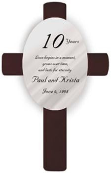 Personalized Anniversary Cross - Love